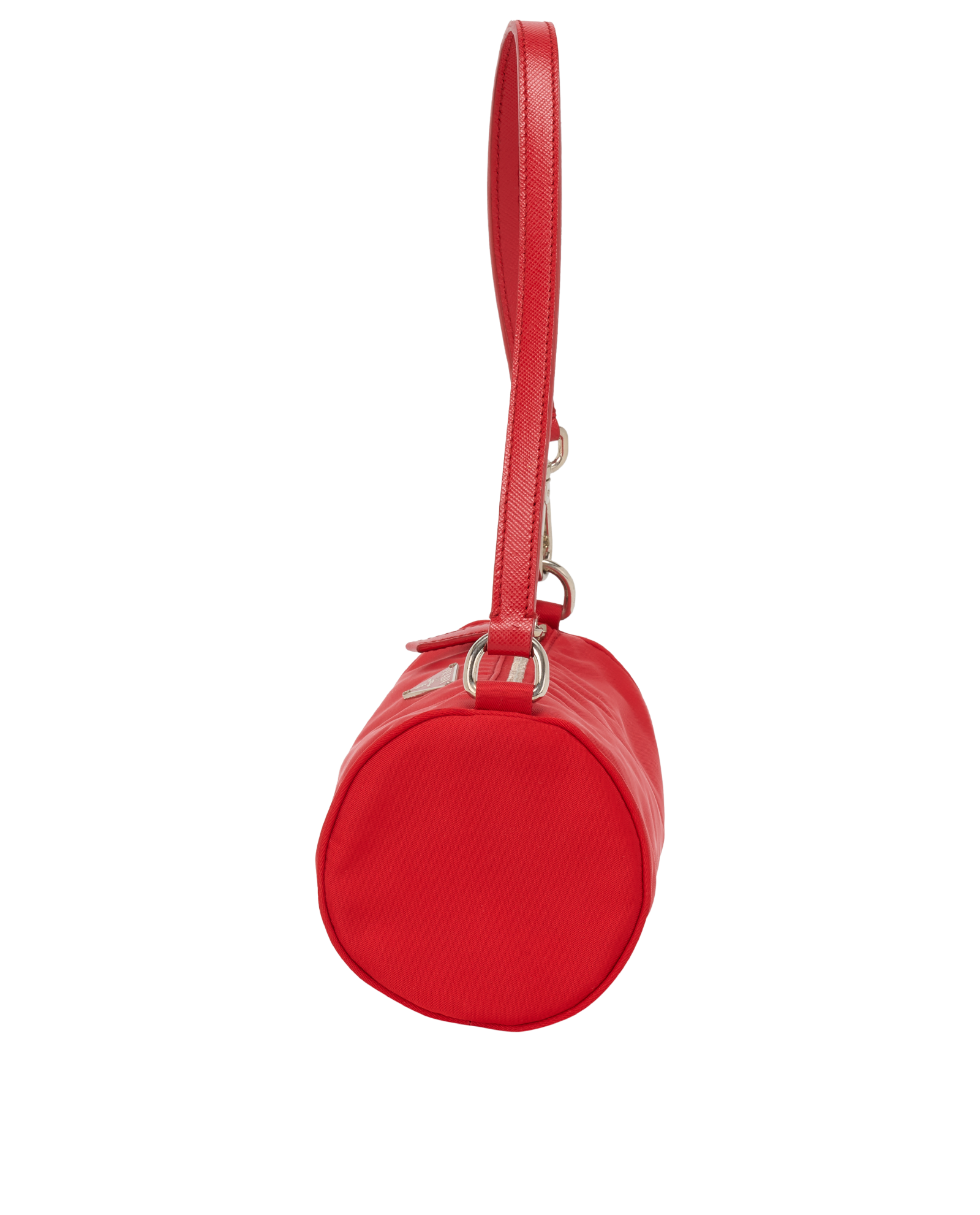 Cylinder Shoulder Bag, &pound;295, Handbags, Red, Nylon, Bottom view